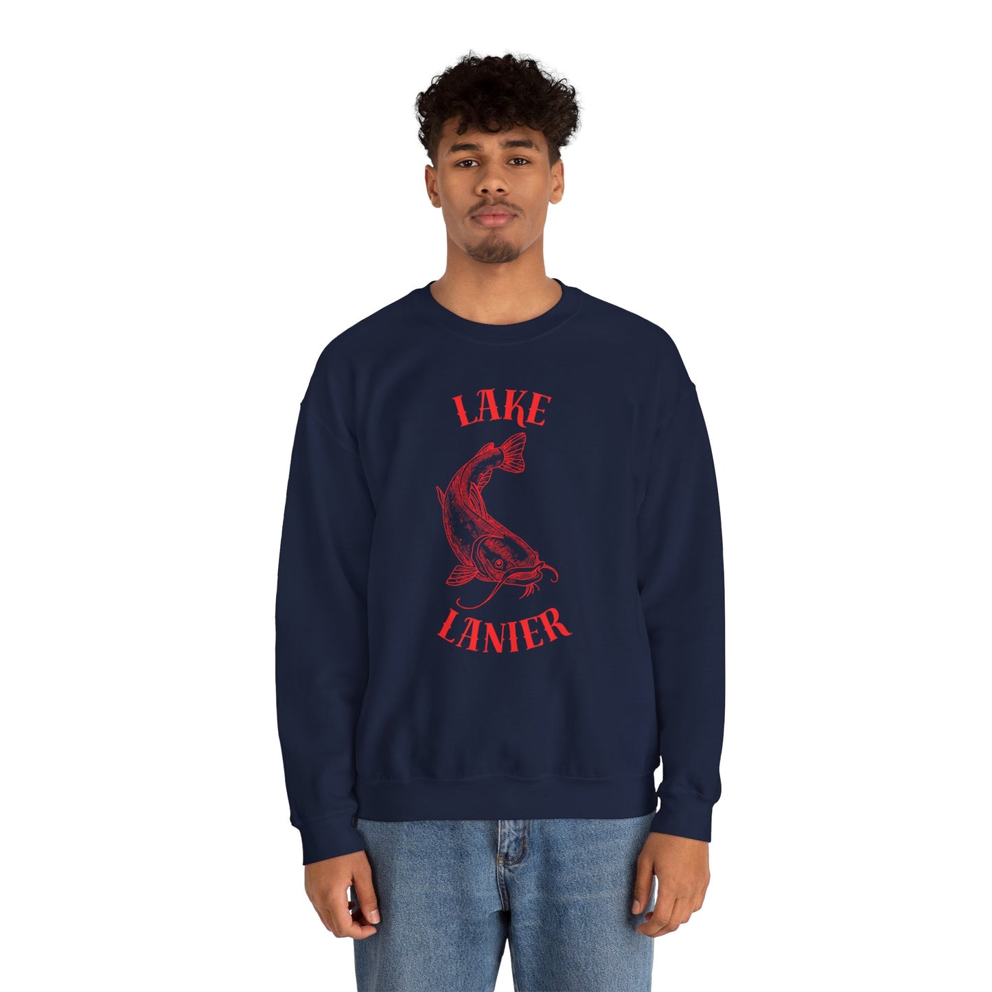 Lake Lanier Sweatshirt | Unisex Heavy Blend™ Crewneck | Perfect for Lake Lovers, Cozy Gift for Outdoors Enthusiasts, Relaxed Style for