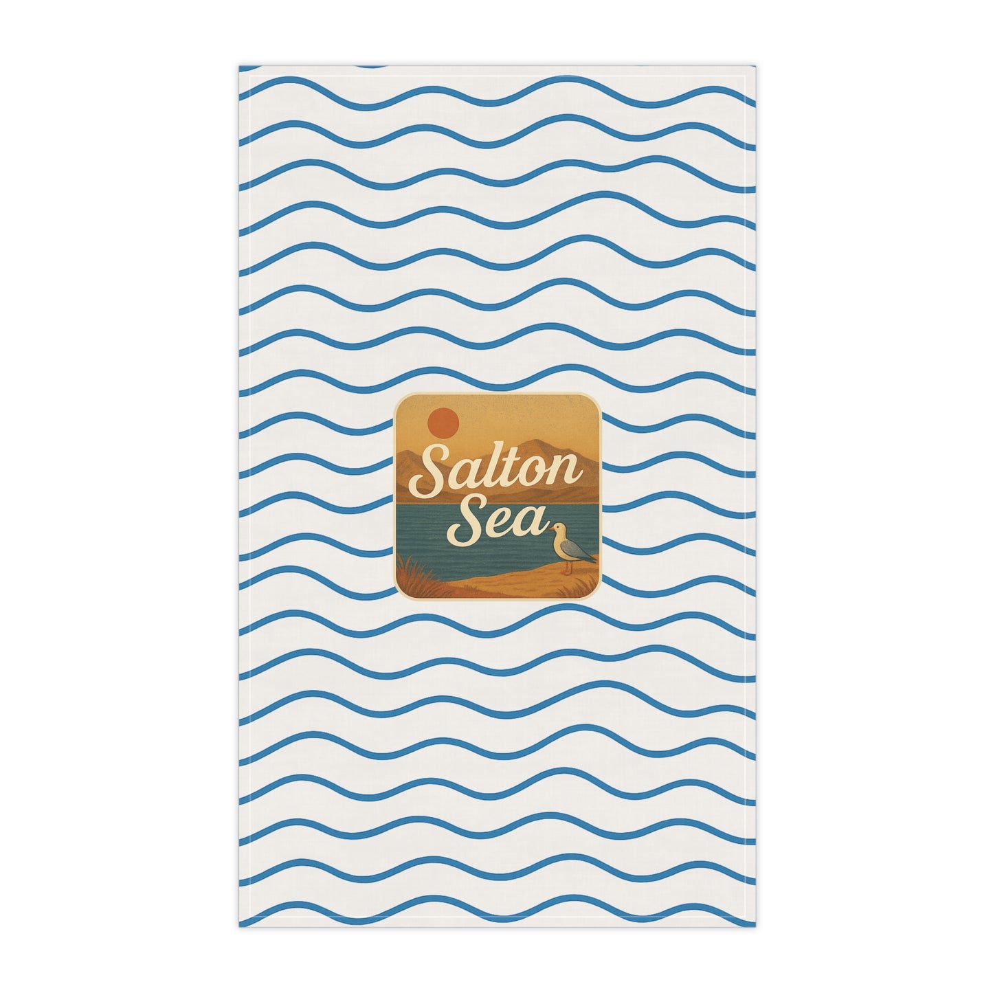 Salton Sea Tea Towels - Nautical Kitchen Decor, Gift for Lake House, Coastal Living, Home Essentials, Beach House Decor