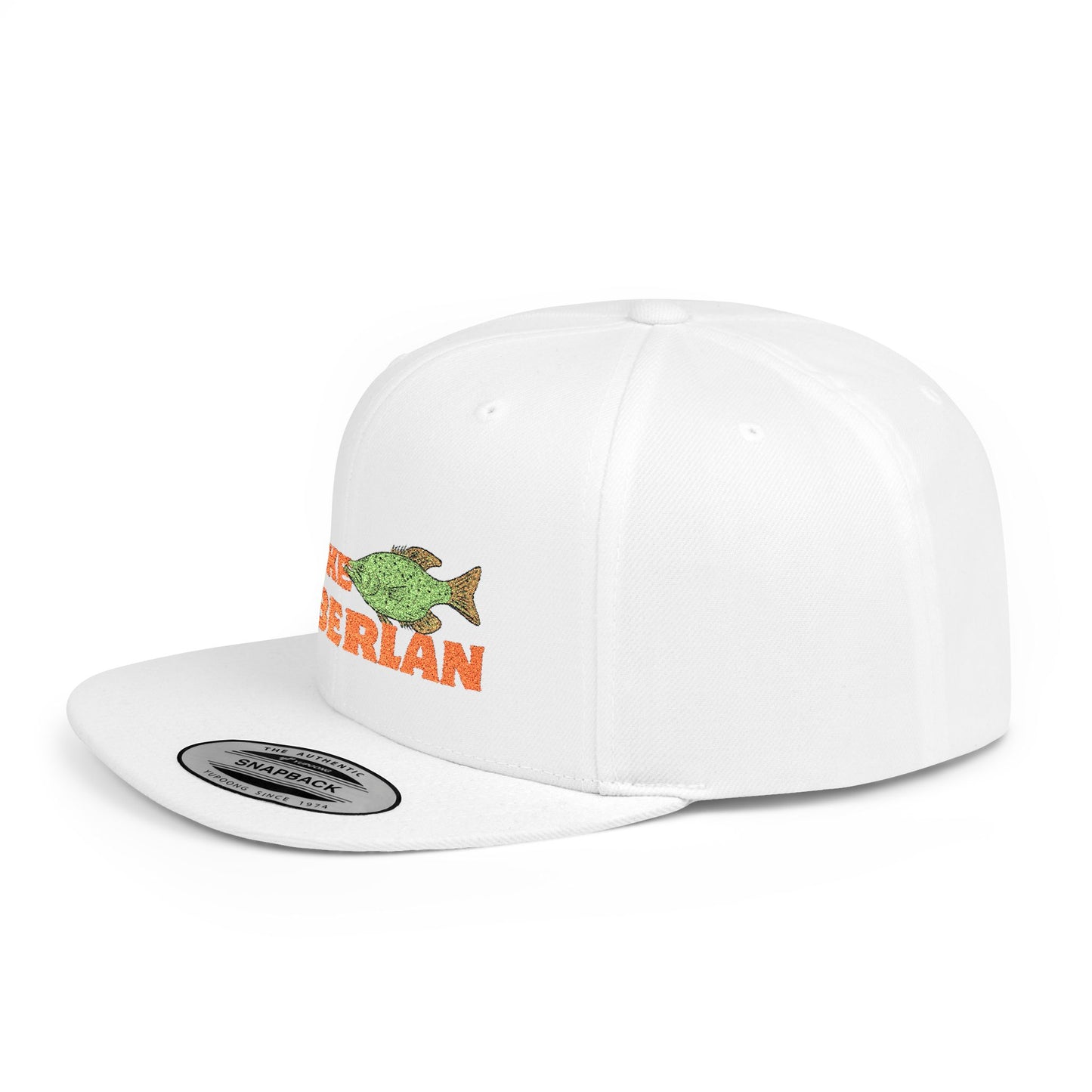 Lake Cumberland Fish Flat Bill Snapback Hat, Fishing Cap, Outdoor Gear, Lake House Gift, Summer Accessories, Stylish Headwear