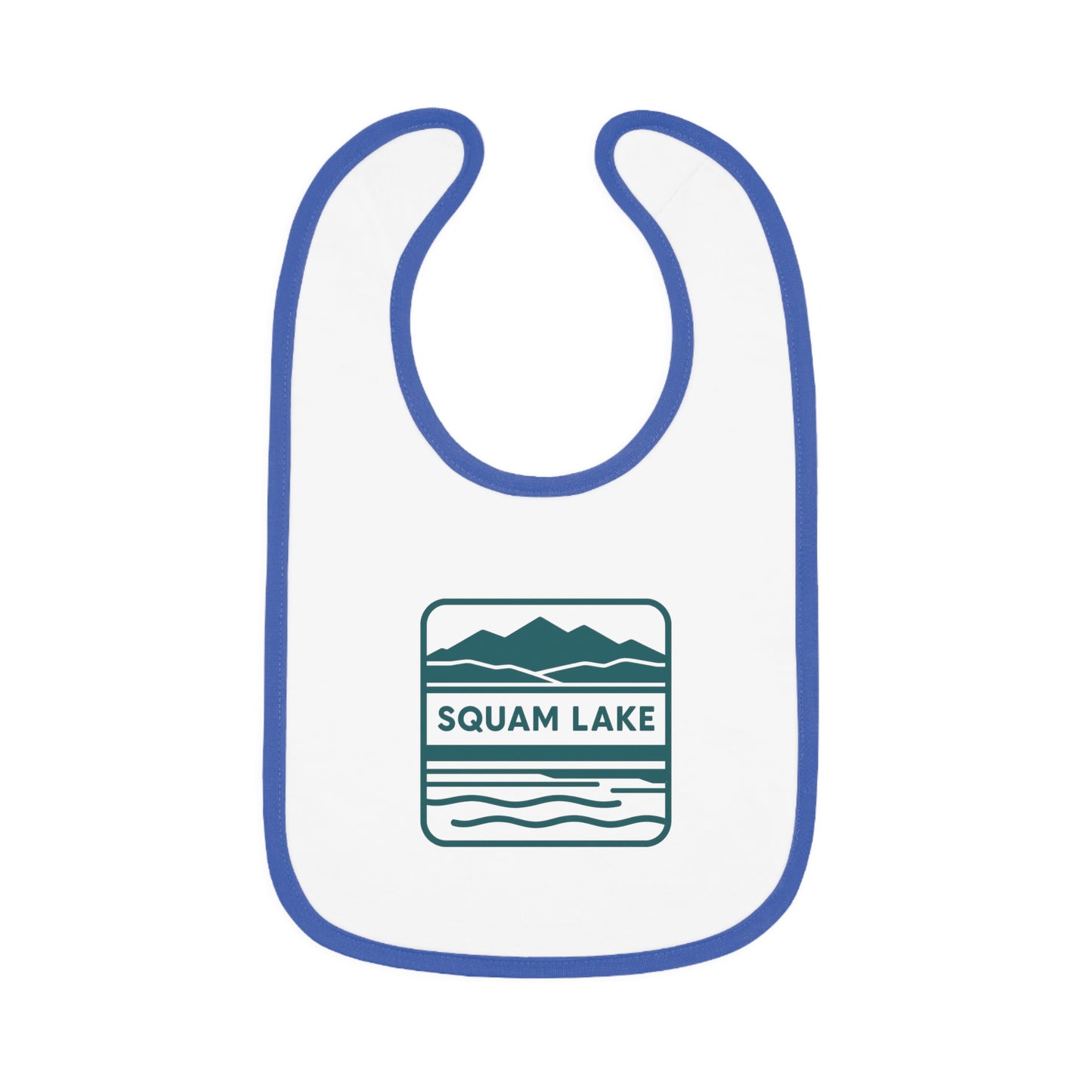 Squam Lake Baby Contrast Trim Jersey Bib
