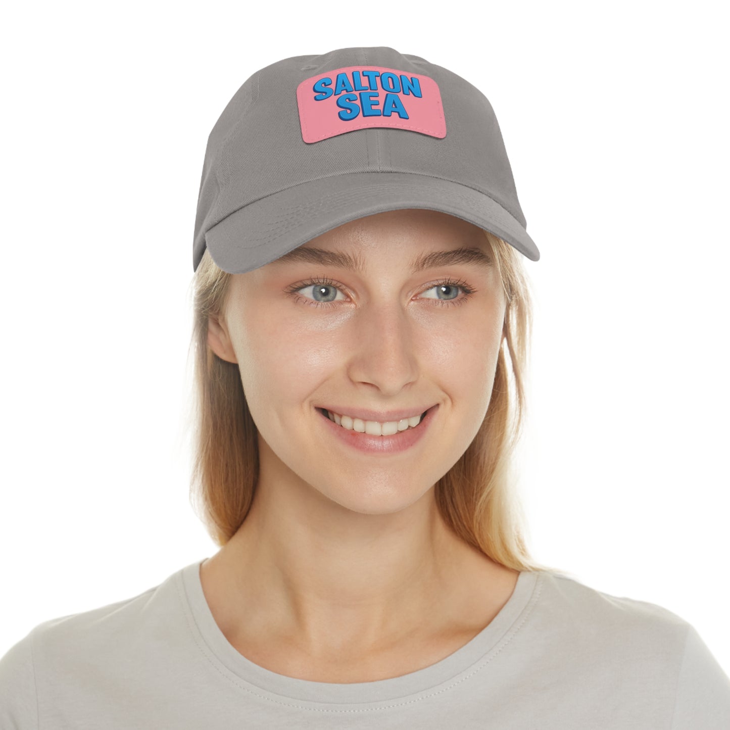 Salton Sea Dad Hat with Leather Patch (Rectangle)
