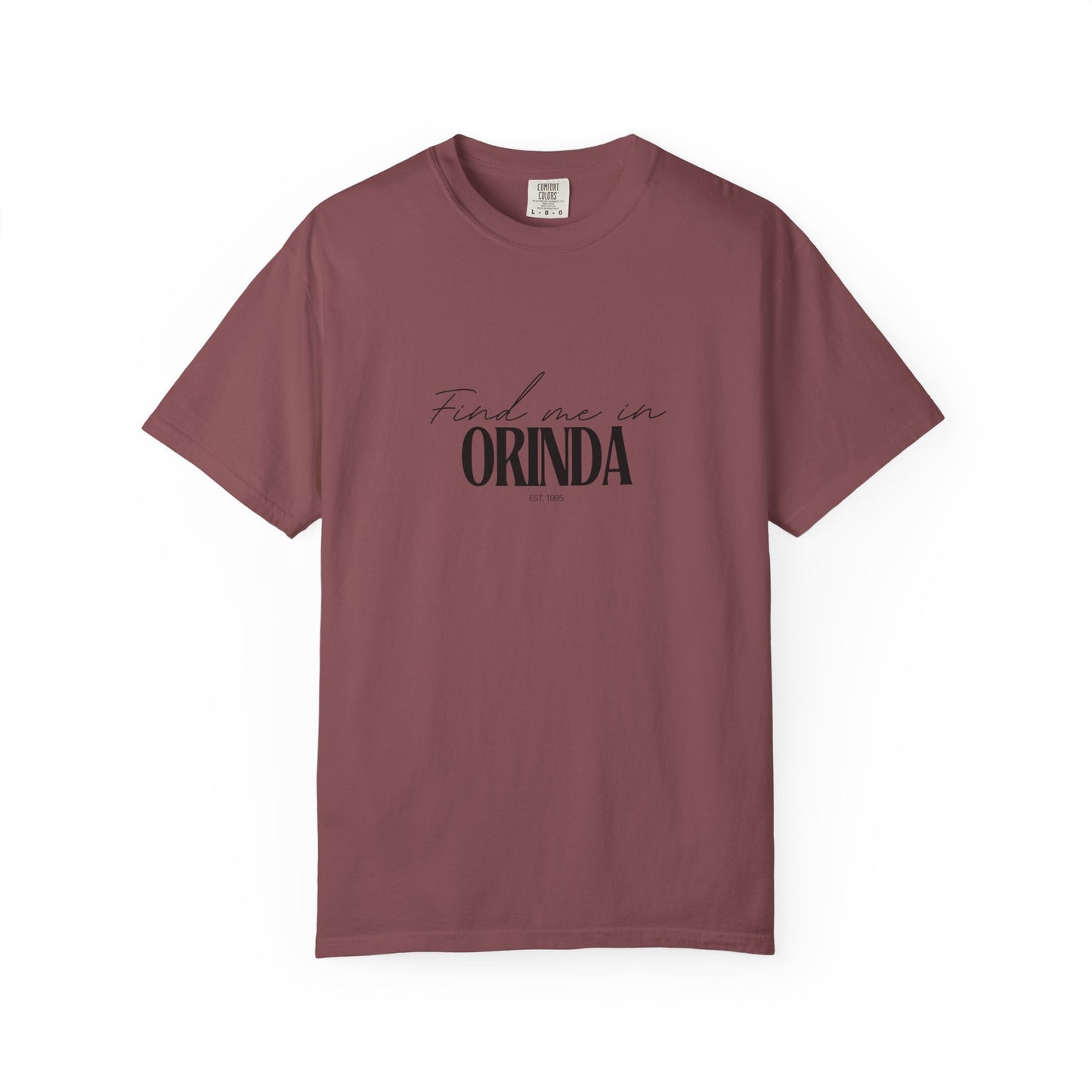 Orinda Vibes Unisex Garment-Dyed T-Shirt, Casual Wear, Gifts for Locals, Trendy Summer Essential, Comfortable Everyday Tee