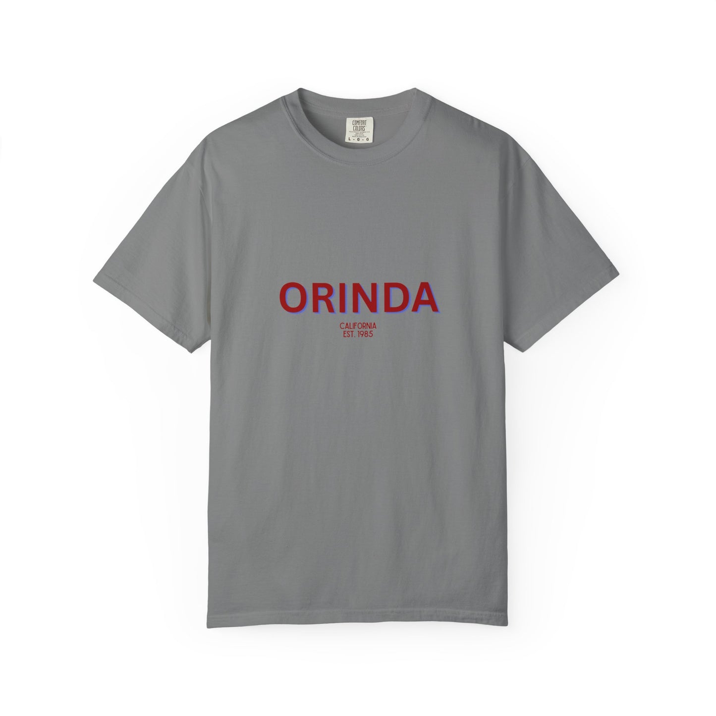 Orinda Garment-Dyed Unisex T-Shirt, Casual Tee, Vintage Style Shirt, Everyday Wear, Birthday Gift, Unique Apparel