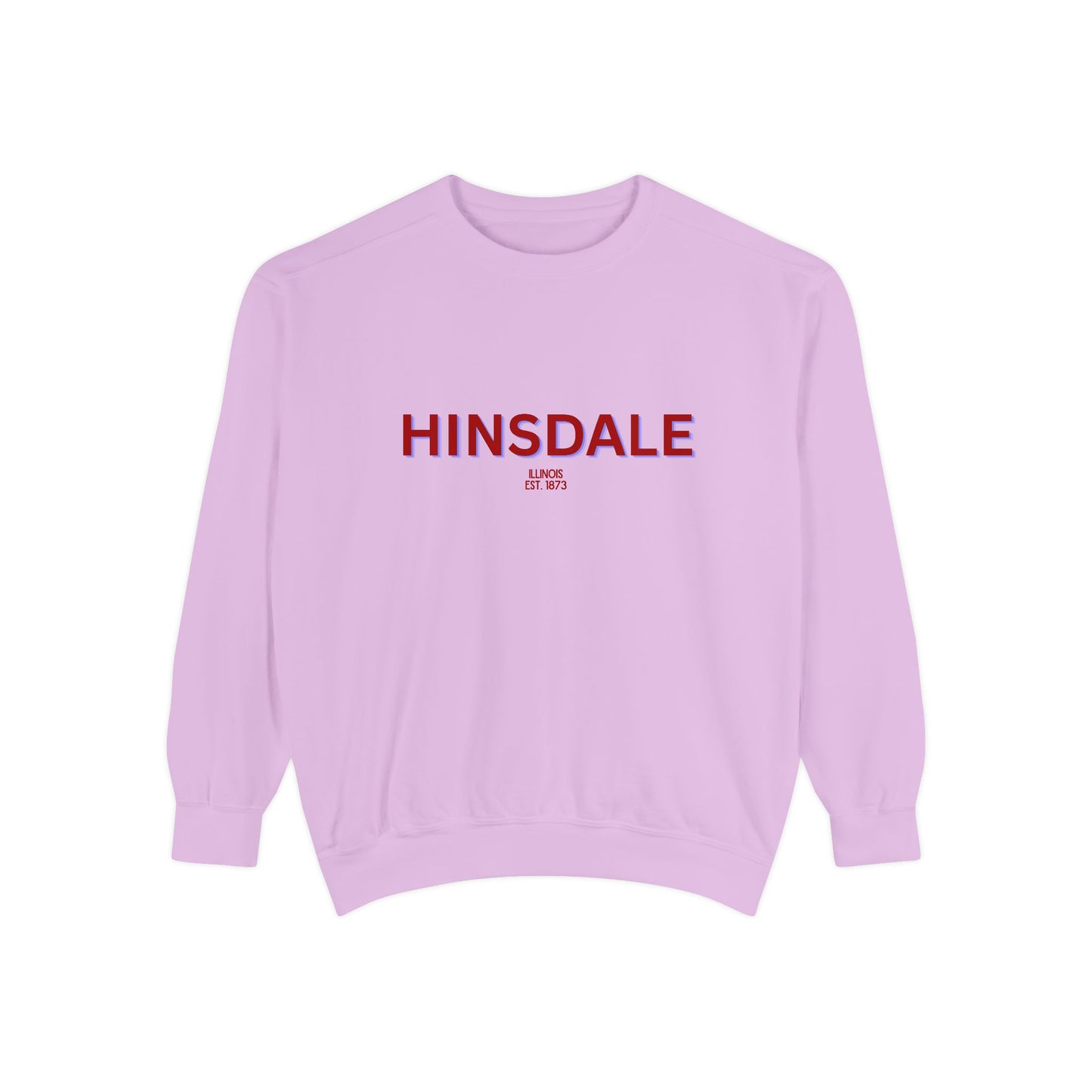 Hinsdale Unisex Garment-Dyed Sweatshirt | Cozy Fashion, Perfect for Casual Outings, Gifts, Fall & Winter Style, Everyday Comfort