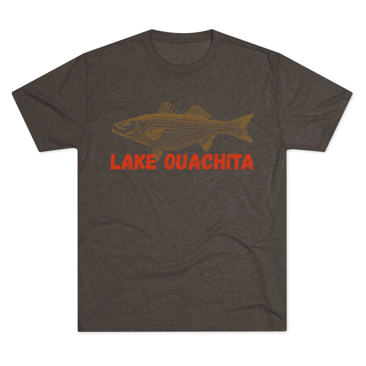 Lake Ouachita Fishing Tee, Unisex Crew Neck Shirt, Summer Lake Apparel, Gift for Fishermen, Outdoor Adventure T-Shirt, Lake House Style