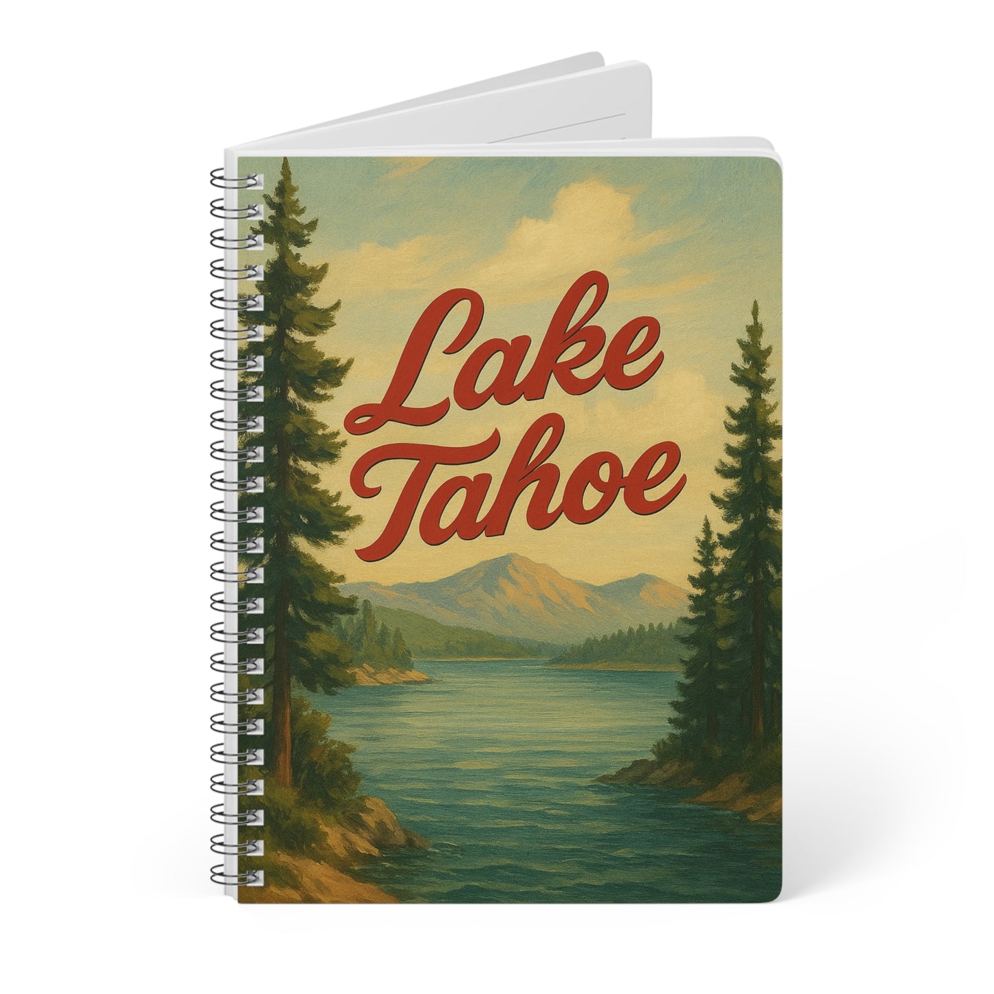 Lake Tahoe Wirobound Softcover Notebook, A5