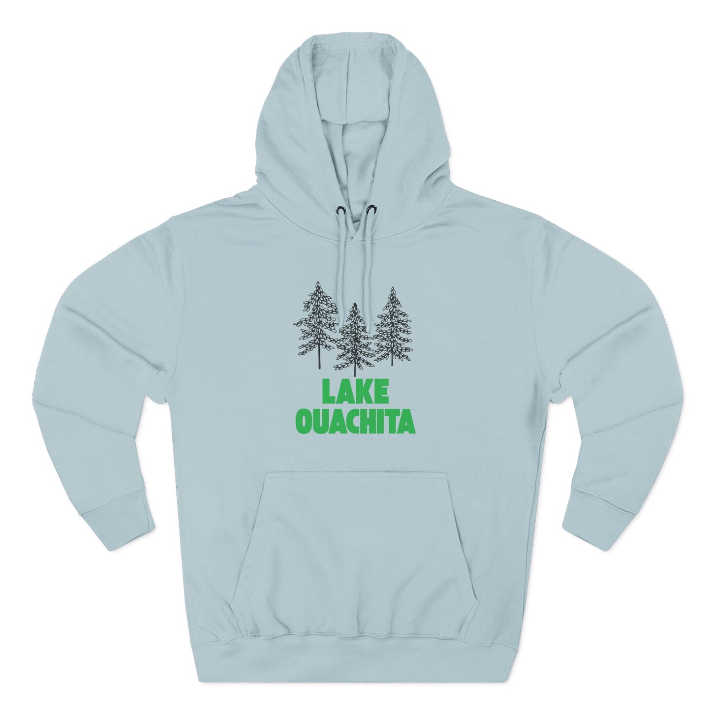 Lake Ouachita Fleece Hoodie, Cozy Sweatshirt, Outdoor Adventure Wear, Unique Gift for Lake Lovers, Perfect for Fall and Winter