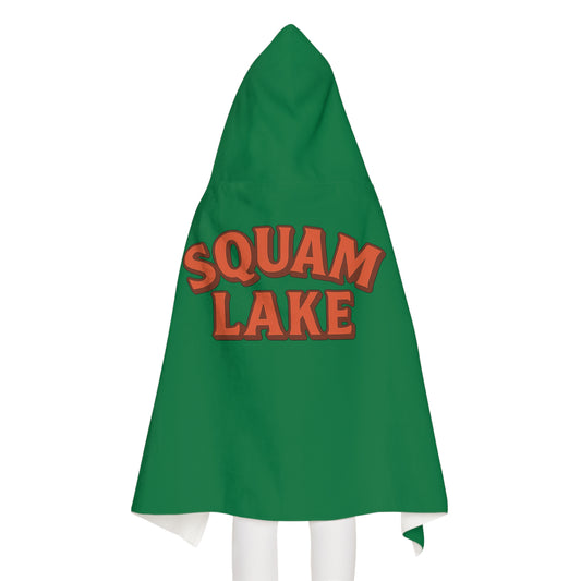 Youth Hooded Towel - Squam Lake Design, Kids Bathrobe for Pool, Beach, Swimming, Summer Fun, Gift for Children