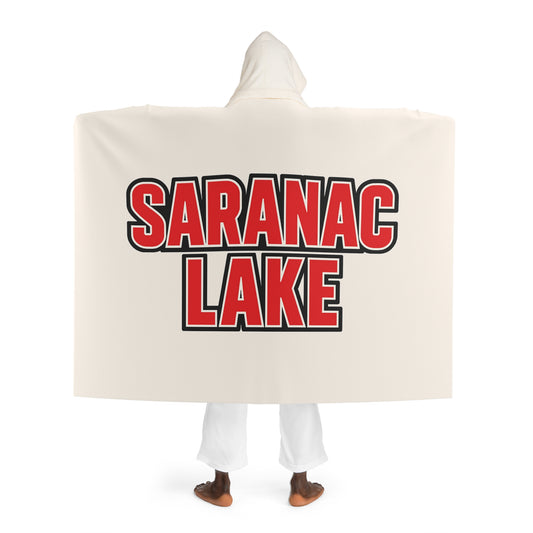Saranac Lake Cozy Hooded Sherpa Fleece Blanket - Perfect for Chilly Evenings, Movie Nights, Cozy Home Décor, Gifts for Her, Winter Snuggles