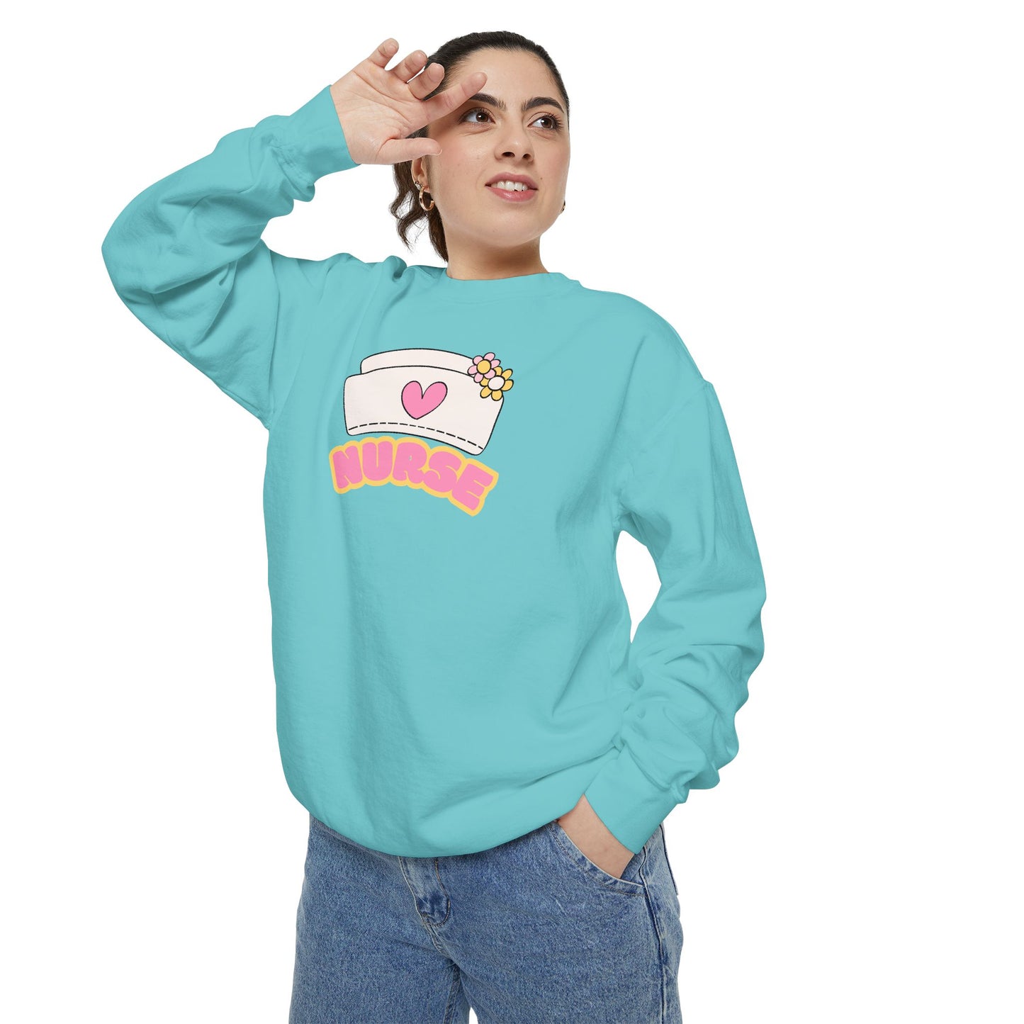 Nurse Love Sweatshirt, Cozy Gift for Healthcare Workers, Unique Gift for Nurses, Casual Medical Apparel, Nurse Appreciation