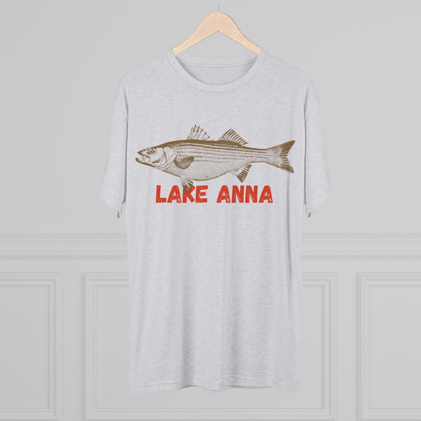 Lake Anna Fishing Tee, Unisex Crew Neck Shirt, Summer Lake Apparel, Gift for Fishermen, Outdoor Adventure T-Shirt, Lake House Style
