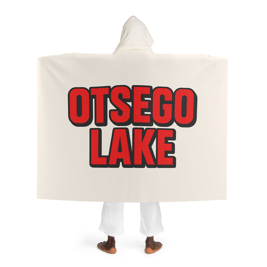 Otsego Lake Cozy Hooded Sherpa Fleece Blanket - Perfect for Chilly Evenings, Movie Nights, Cozy Home Décor, Gifts for Her, Winter Snuggles