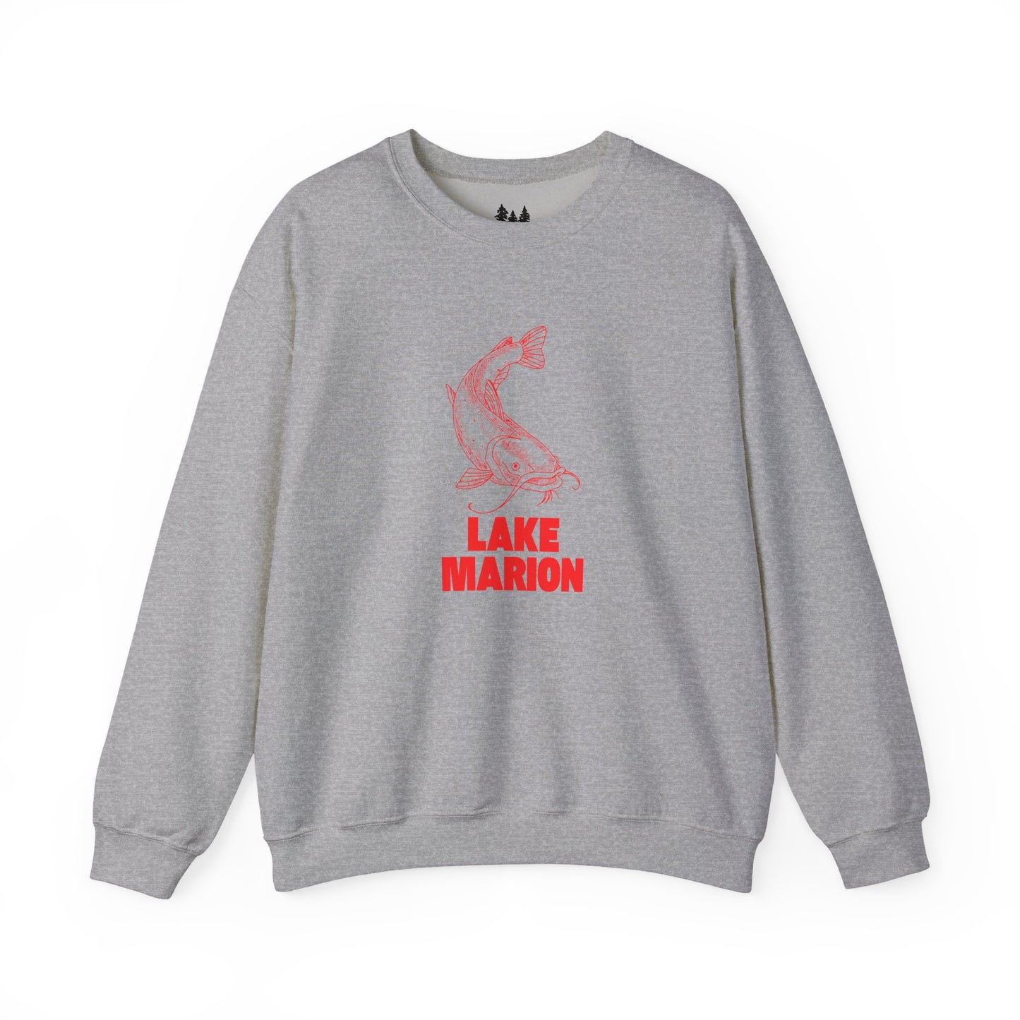 Lake Marion Fishing Sweatshirt, Cozy Crewneck, Perfect for Outdoorsy Lovers, Casual Wear, Gift for Nature Enthusiasts, Lake Life Apparel