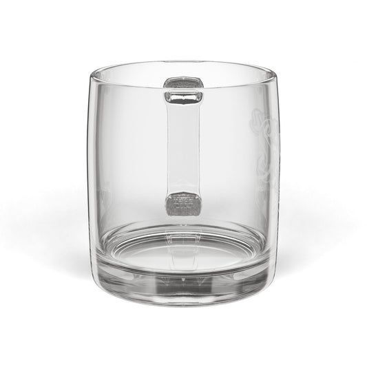 Engraved Coffee Mug - Personalized Glass Cup for Coffee Lovers, Gifts for Birthdays, Weddings, Housewarming, Custom Drinkware
