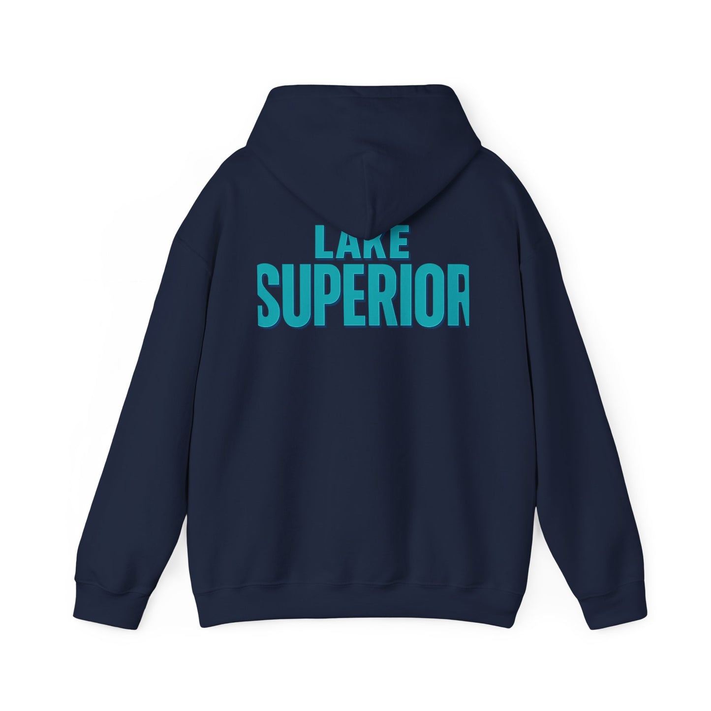 Lake Superior Hoodie, Cozy Casual Wear, Unisex Sweatshirt, Lake Lover Gift, Outdoor Adventure Apparel, Summer Retreat Fashion