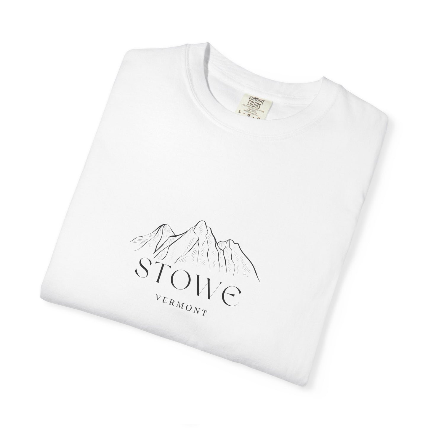 Stowe - Unisex Garment-Dyed T-shirt, Casual Outfit, Gift for Nature Lovers, Vacation Essentials