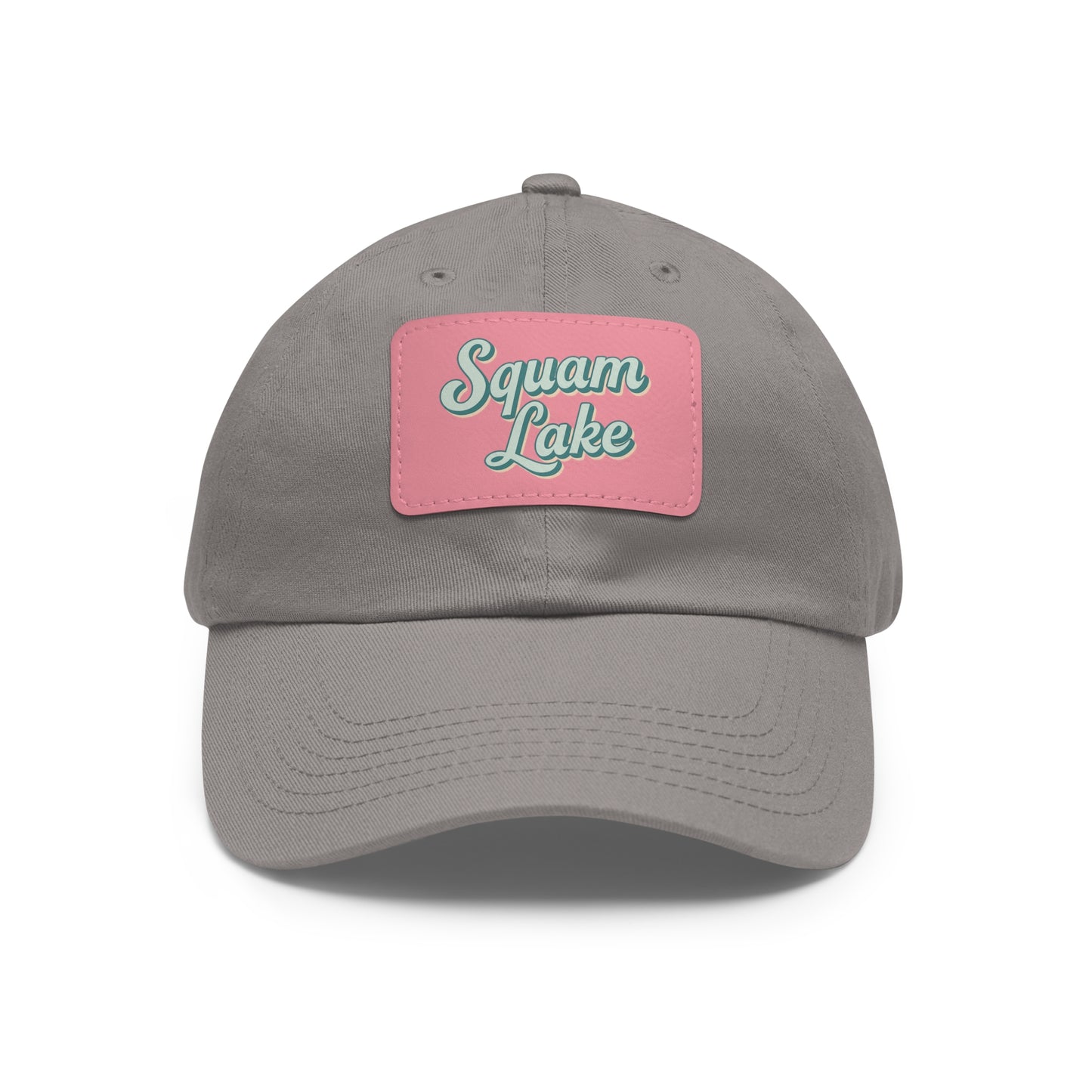 Squam Lake Dad Hat with Leather Patch (Rectangle)