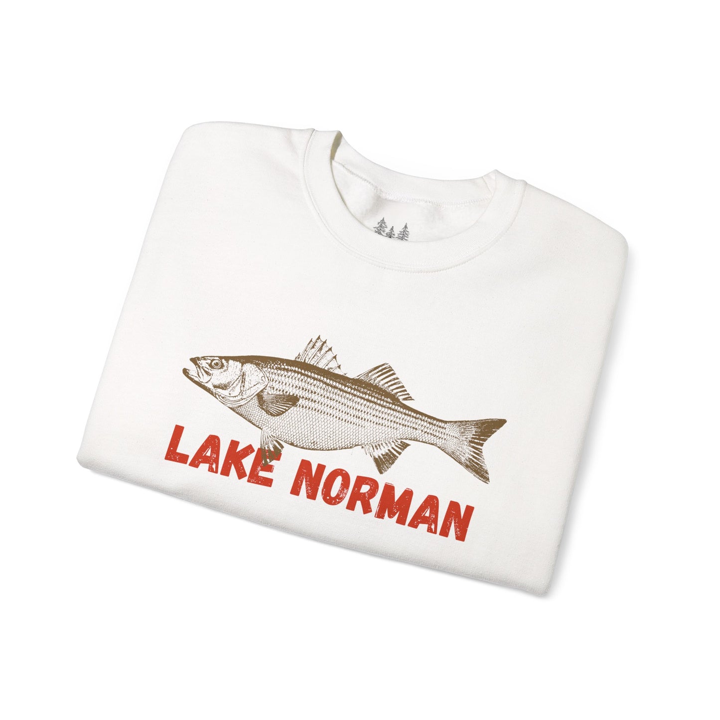 Lake Norman Fishing Sweatshirt, Unisex Crewneck, Casual Wear, Gift for Fishermen, Outdoor Apparel, Lake House Cozy