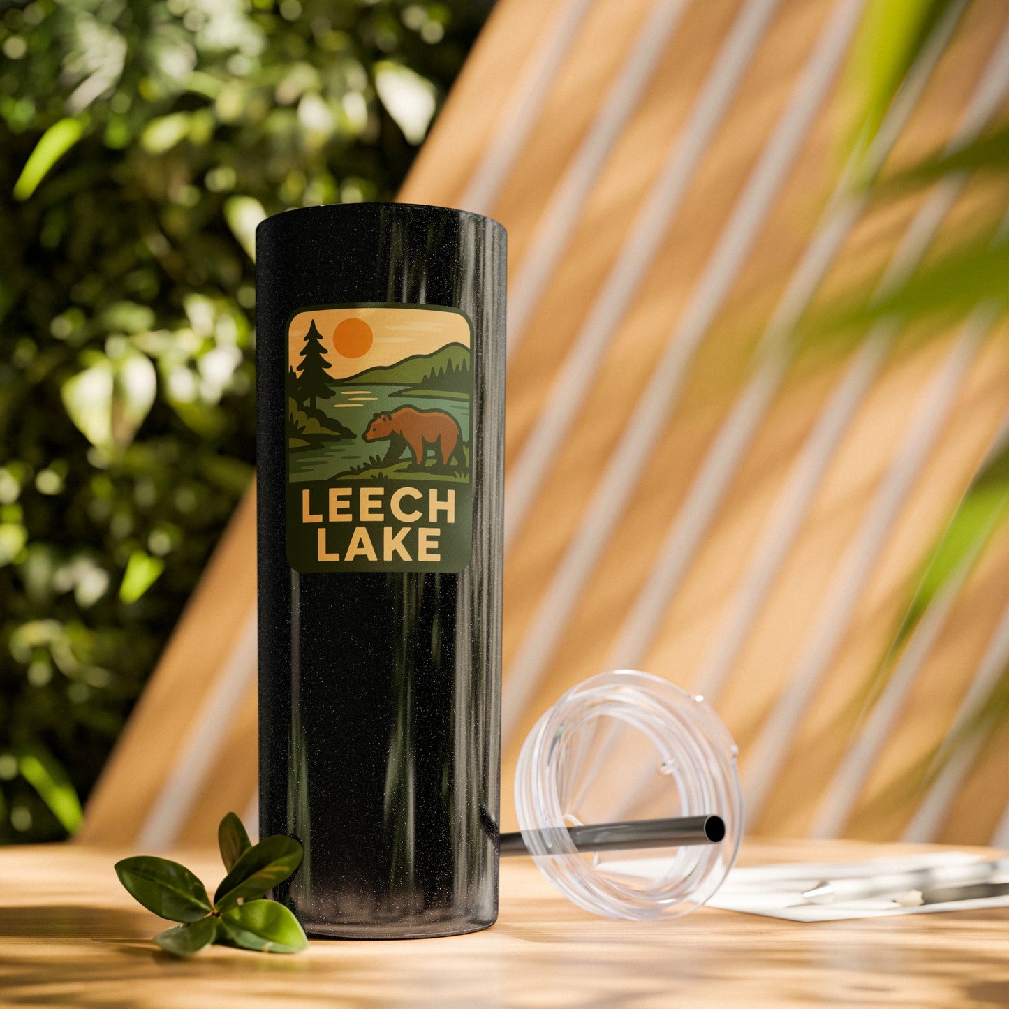 Leech Lake Skinny Tumbler - 20oz Travel Mug, Eco-Friendly Drinkware for Adventurers, Ideal for Camping, Picnics, and Daily Hydration