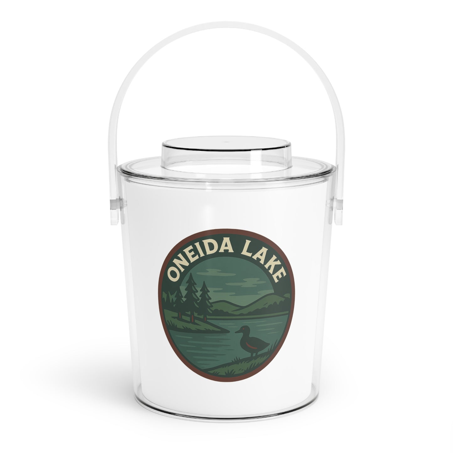 Oneida Lake Ice Bucket with Tongs