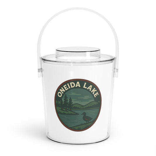 Oneida Lake Ice Bucket with Tongs