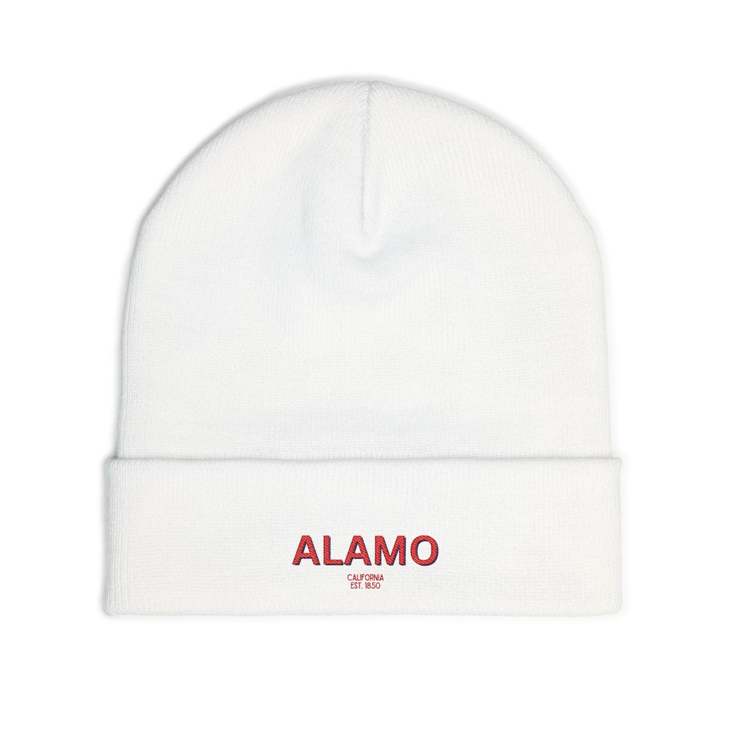 Alamo Cozy Custom Knit Beanie - Personalized Hat, Winter Accessory, Gifts for Him, Her, Stylish Warmth