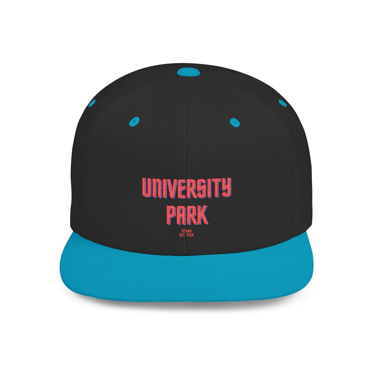 University Park Stylish Flat Bill Snapback Hat with Design, Perfect for Casual Outings, Streetwear, Gifts, Festivals, Everyday Wear