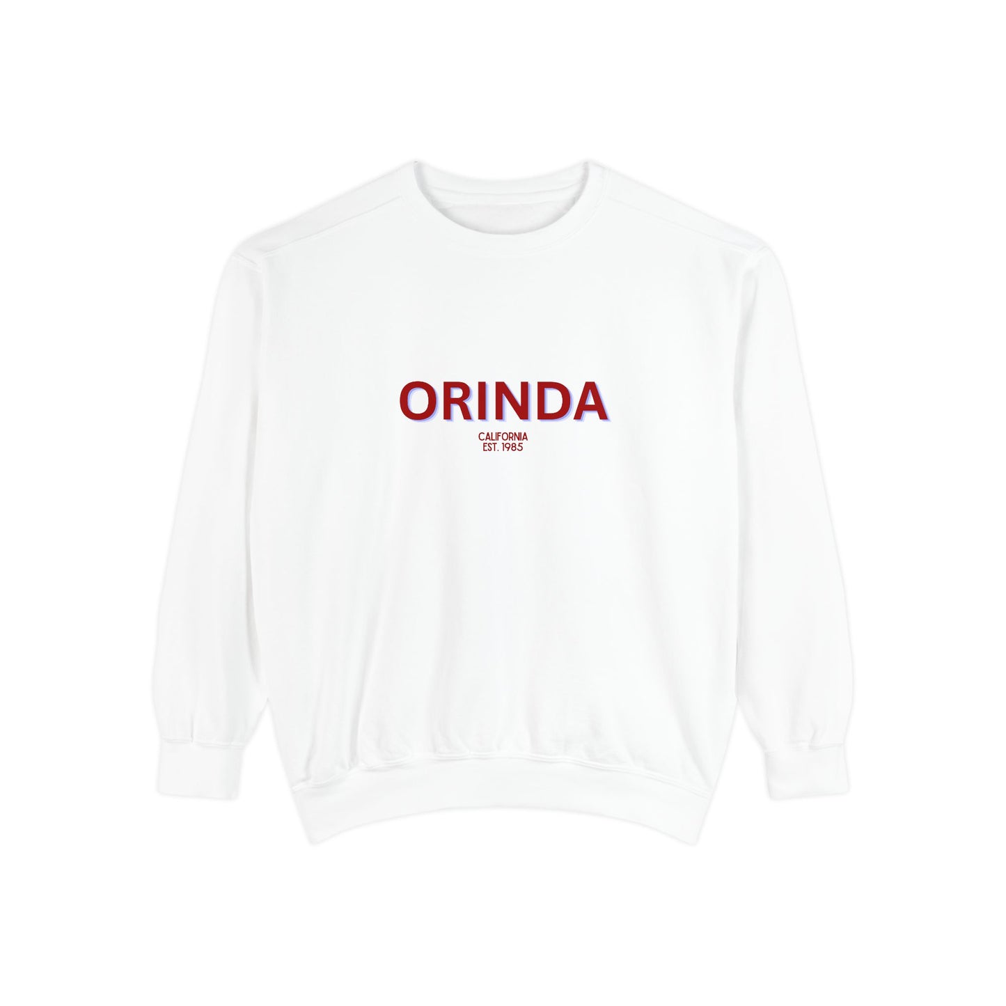 Orinda Unisex Garment-Dyed Sweatshirt | Cozy Fashion, Perfect for Casual Outings, Gifts, Fall & Winter Style, Everyday Comfort