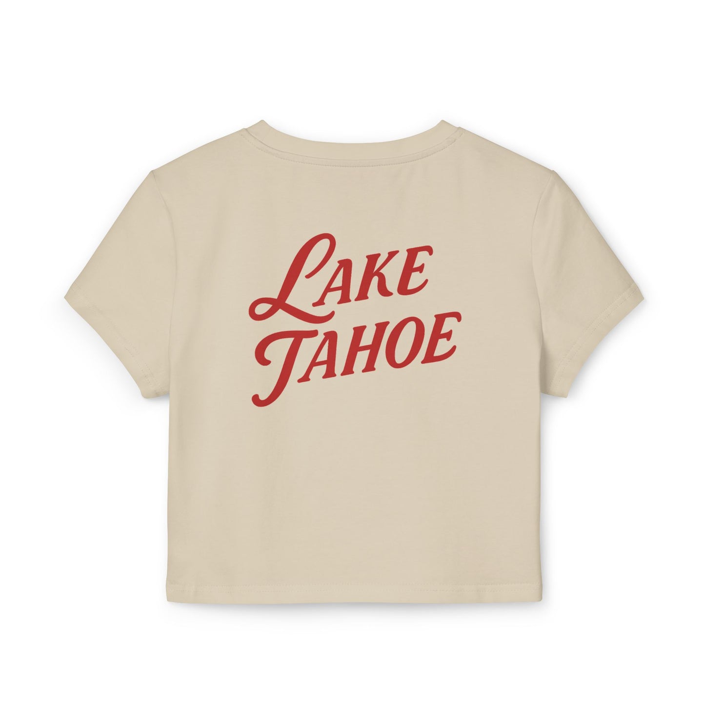 Lake Tahoe Women's Baby Tee - Vintage Style, Lake Lover Shirt, Summer Outfit, Nature Lover Gift, Travel-Inspired Top