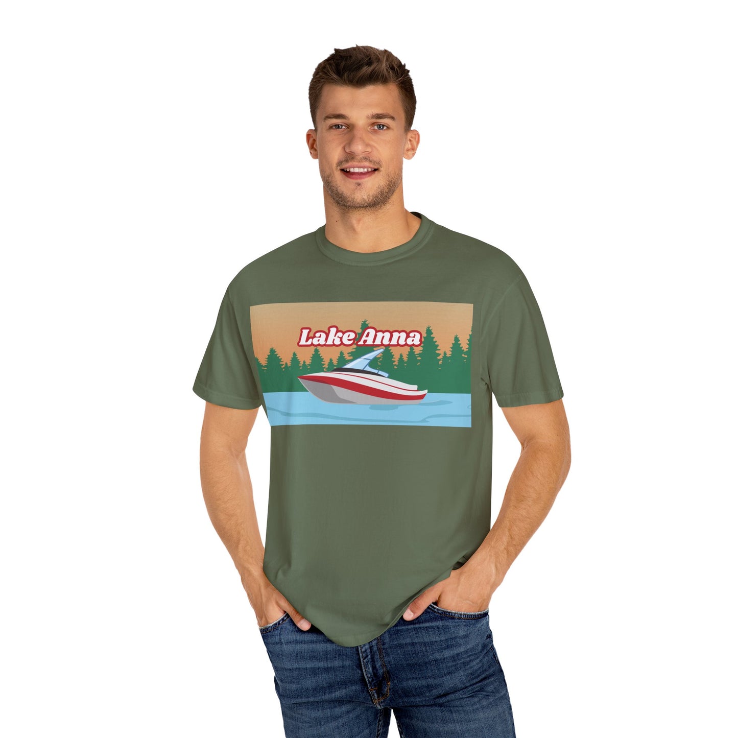 Lake Anna Relaxed Unisex T-Shirt, Summer Vibes Tee, Outdoor Adventure Shirt, Lake Life Apparel, Gift for Nature Lovers, Vacation Wear