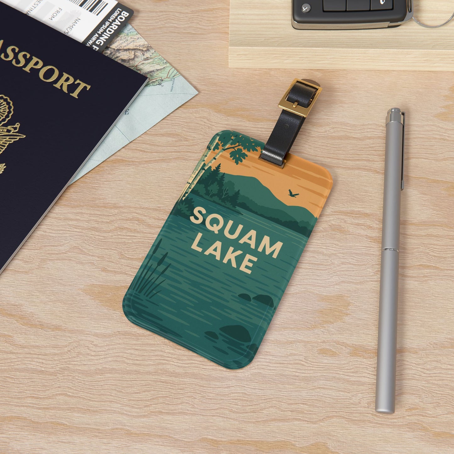 Squam Lake Luggage Tag