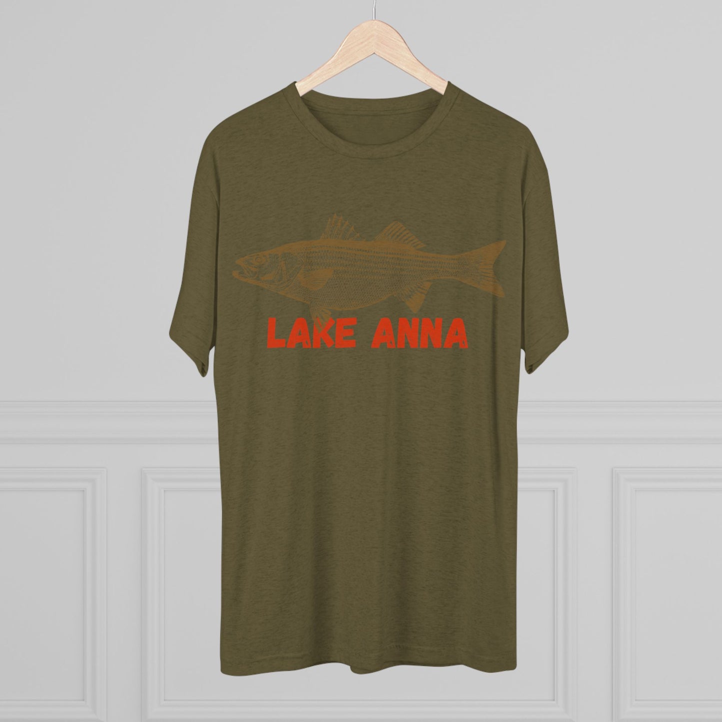 Lake Anna Fishing Tee, Unisex Crew Neck Shirt, Summer Lake Apparel, Gift for Fishermen, Outdoor Adventure T-Shirt, Lake House Style