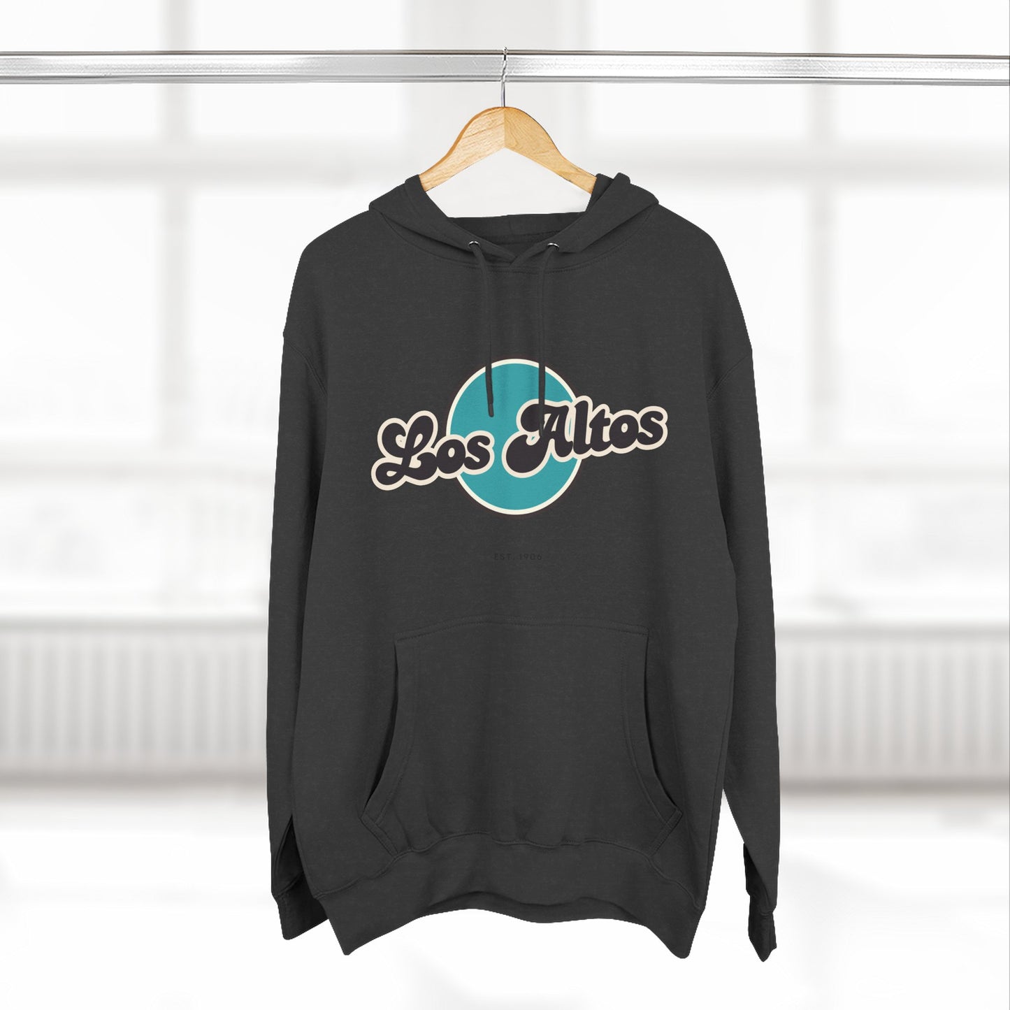 Los Altos Retro Vibe Hoodie for Casual Days, Streetwear, Unisex Gift, Cozy Layering Apparel