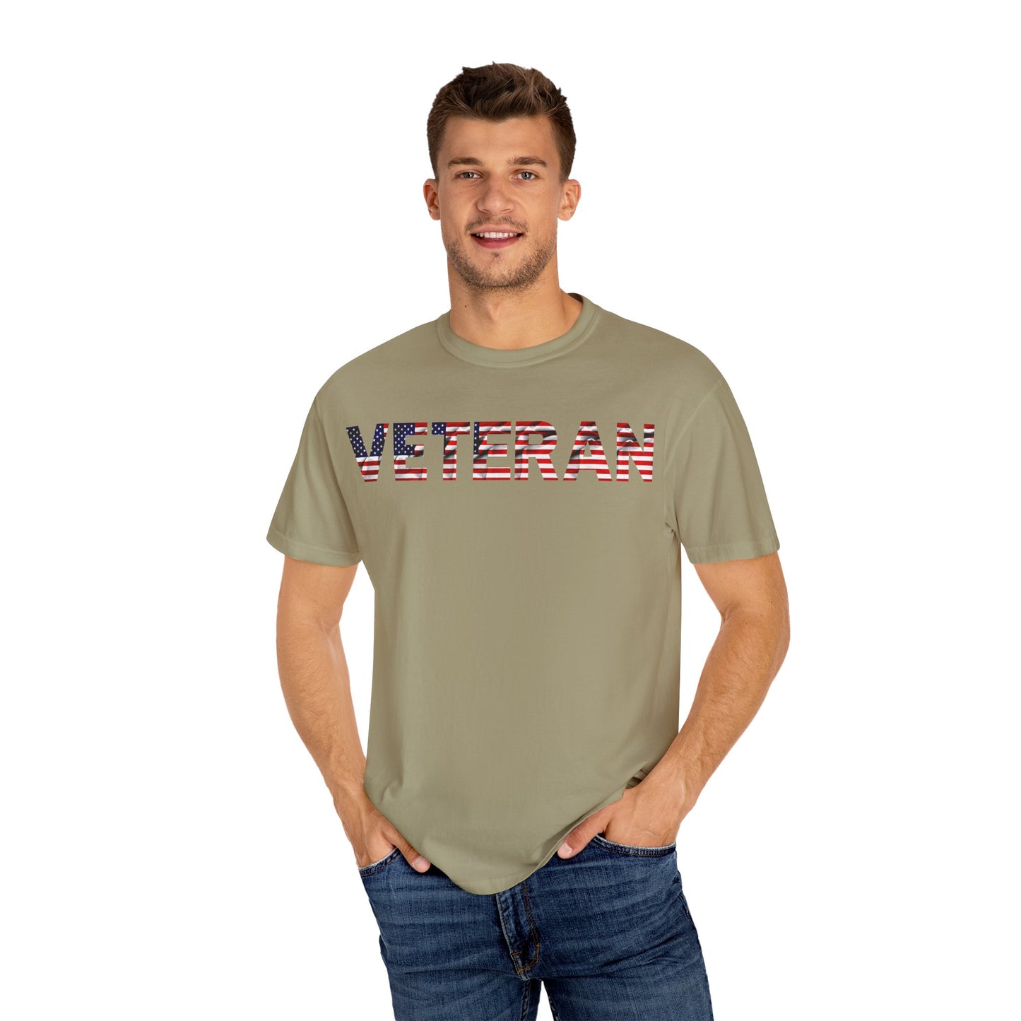 Veteran Pride Garment-Dyed T-Shirt for Unisex, Casual Wear, Memorial Day, Veteran's Day, Patriotic Apparel, Gift for Veterans