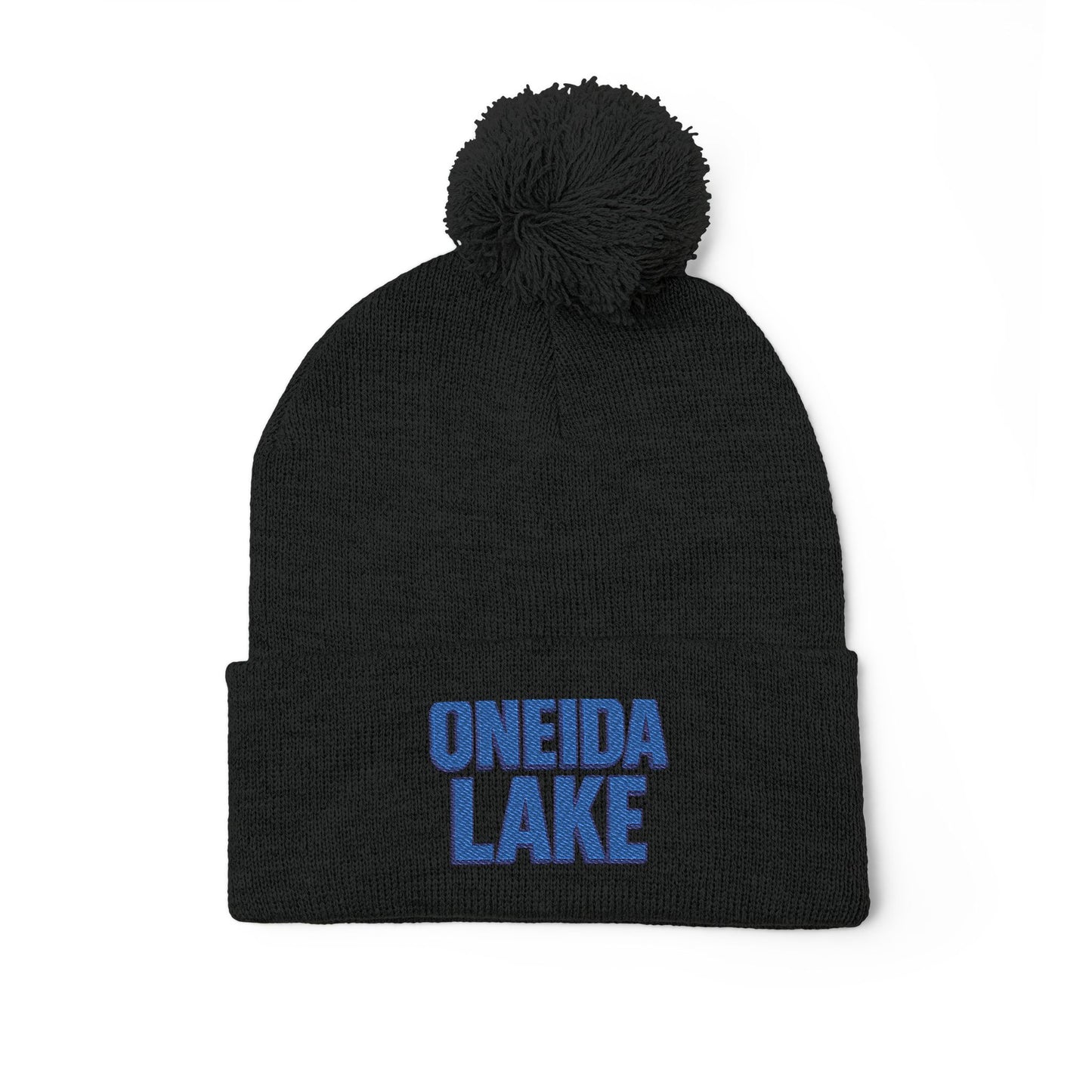 Oneida Lake Pom-Pom Knit Cap (Embroidery)