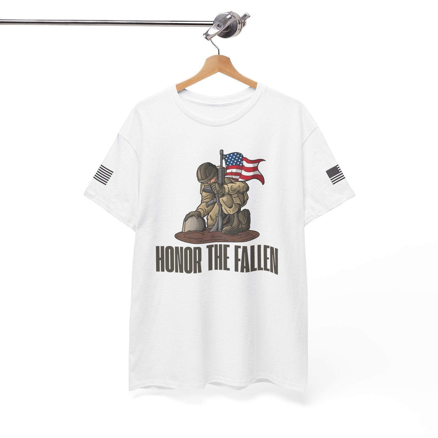 Honor the Fallen Unisex Heavy Cotton Tee, Memorial T-Shirt, Veteran Tribute Shirt, Patriotic Apparel, Independence Day Gift, Honor [...]
