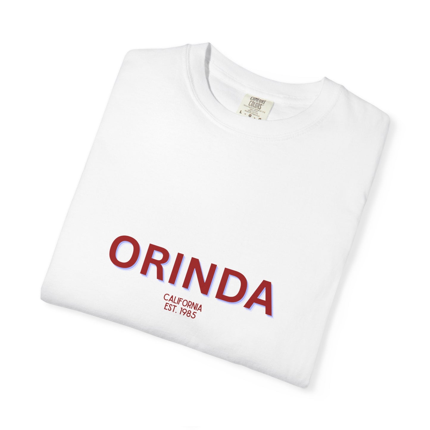 Orinda Garment-Dyed Unisex T-Shirt, Casual Tee, Vintage Style Shirt, Everyday Wear, Birthday Gift, Unique Apparel