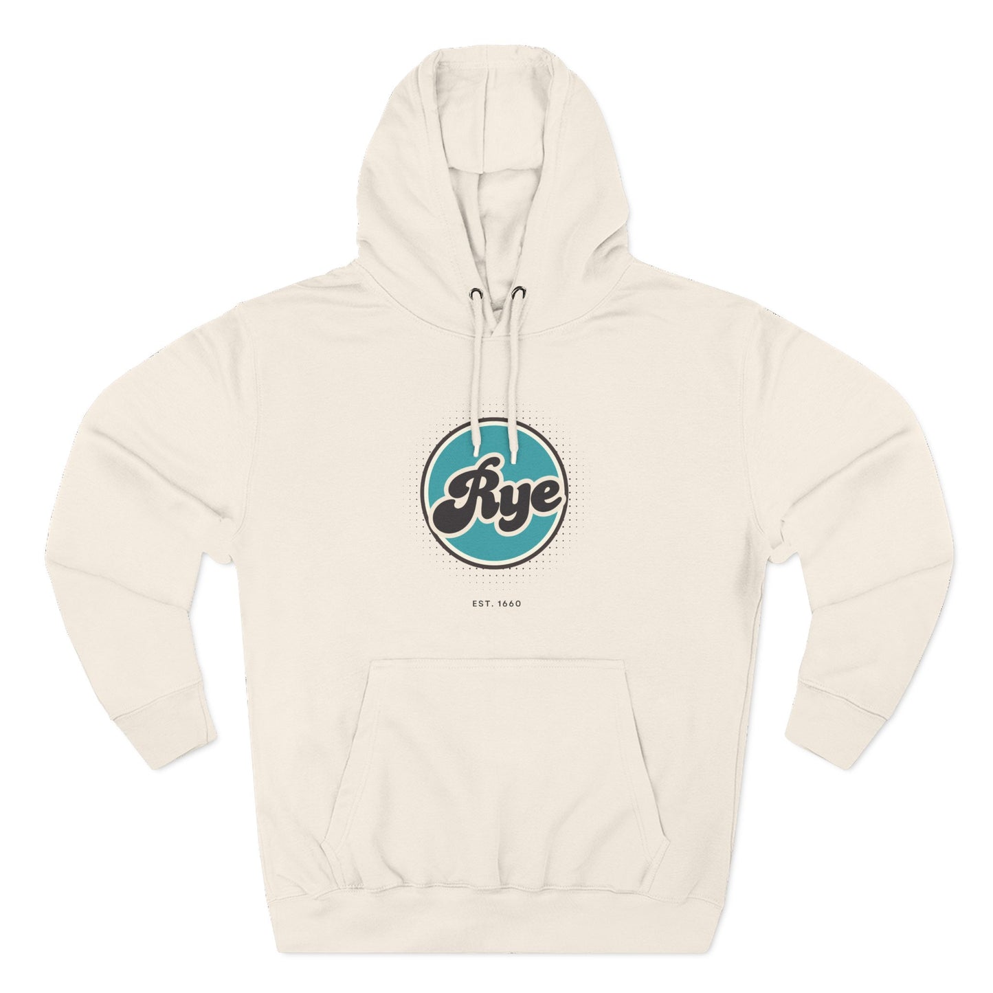 Rye Retro Vibe Hoodie for Casual Days, Streetwear, Unisex Gift, Cozy Layering Apparel