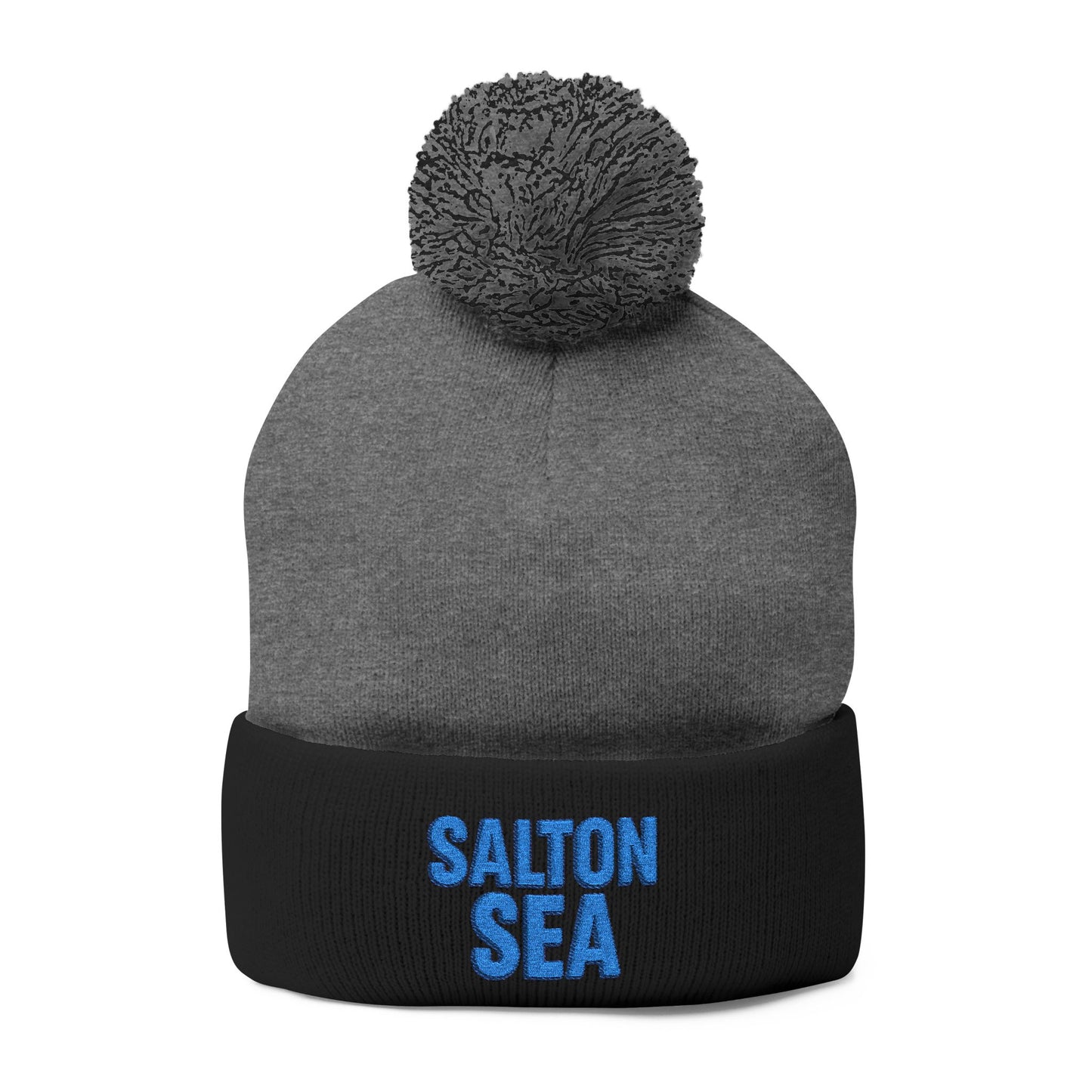 Salton Sea Pom-Pom Knit Cap (Embroidery)