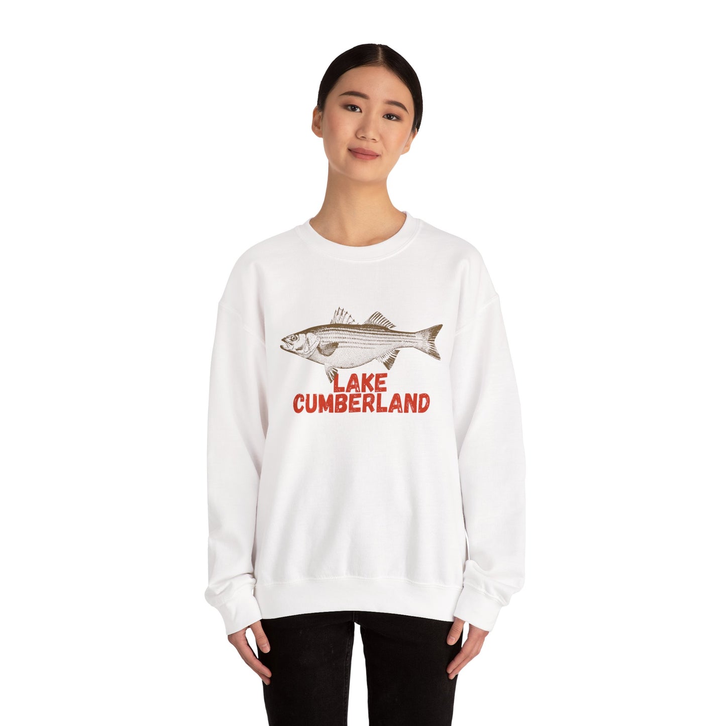 Lake Cumberland Fishing Sweatshirt, Unisex Crewneck, Casual Wear, Gift for Fishermen, Outdoor Apparel, Lake House Cozy