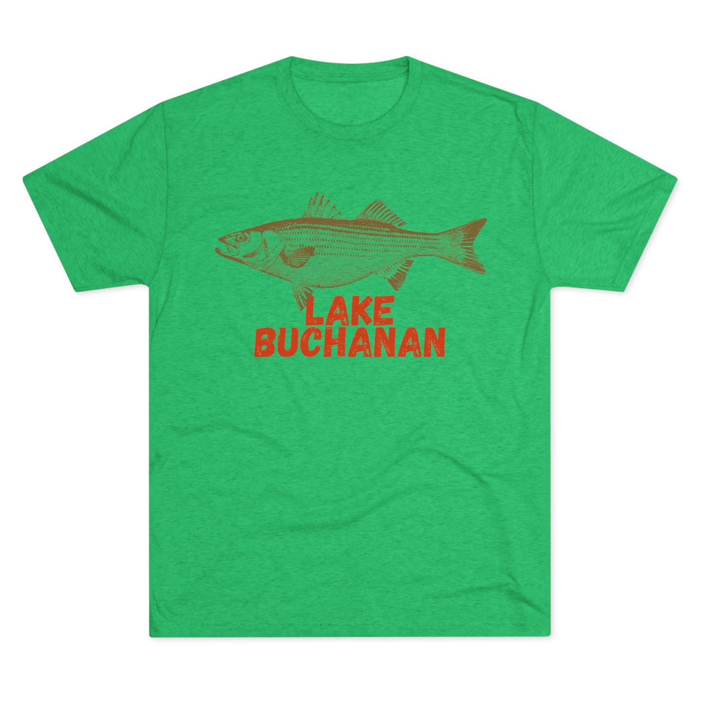 Lake Buchanan Fishing Tee, Unisex Crew Neck Shirt, Summer Lake Apparel, Gift for Fishermen, Outdoor Adventure T-Shirt, Lake House Style