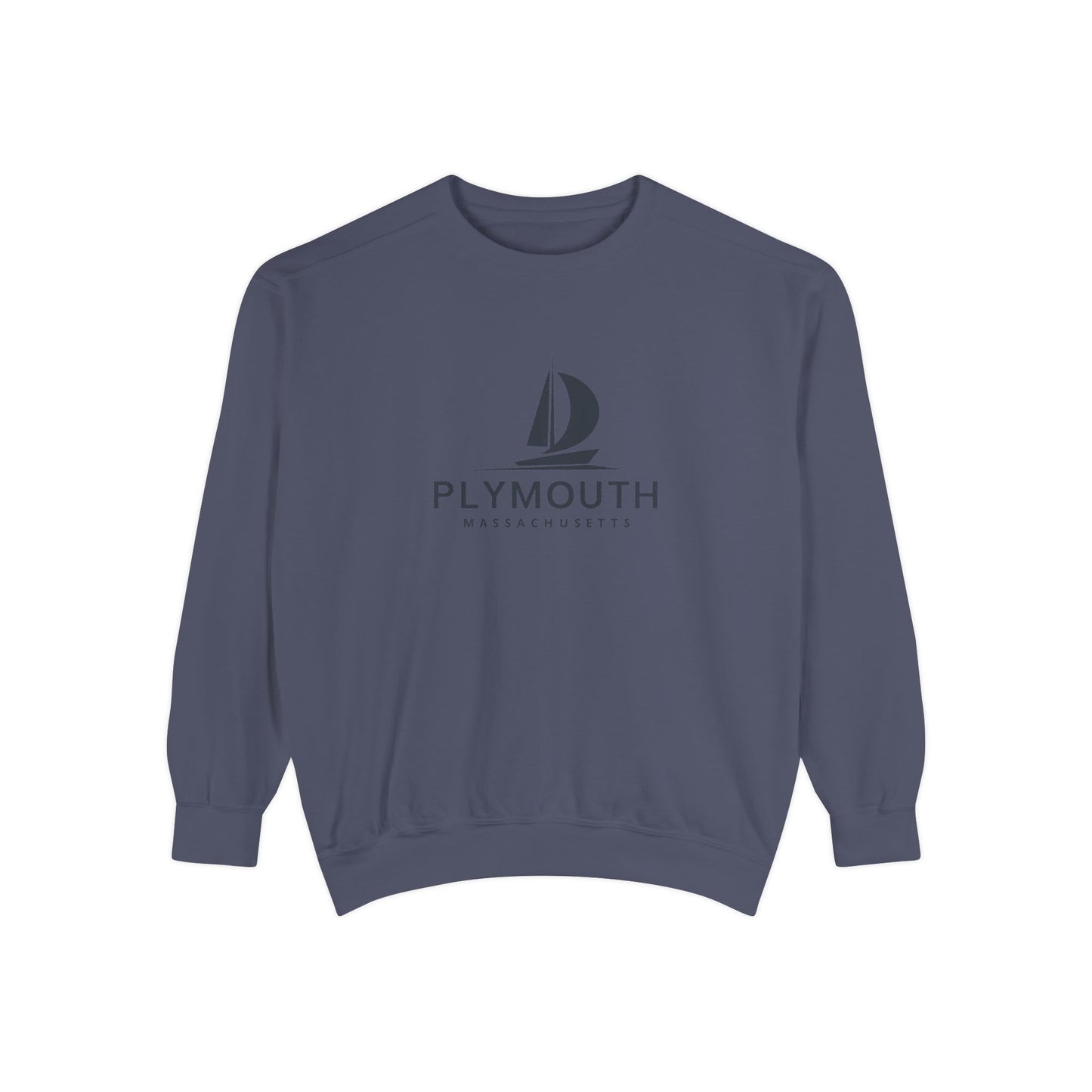 Plymouth Vibes Unisex Sweatshirt | Garment-Dyed Comfort, Perfect for Casual Outings, Travel, Gifts, Autumn Days
