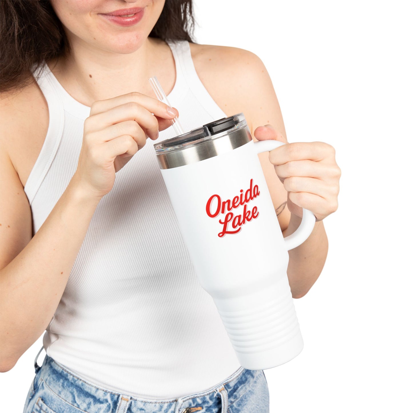 Oneida Lake Insulated Travel Mug - Perfect for Outdoor Adventures, Road Trips, Holidays, Escapes, Camping Gear, Hydration on-the-go