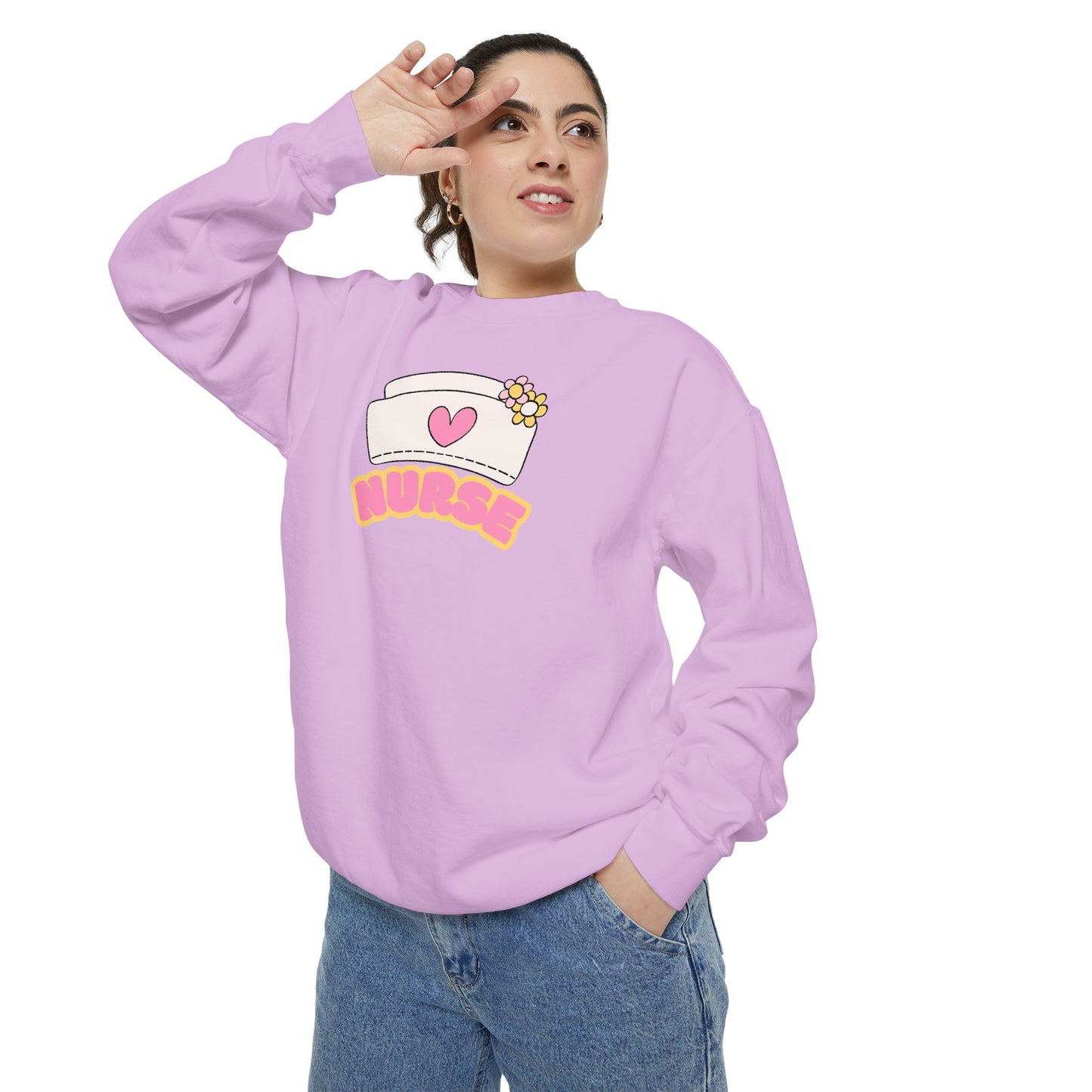 Nurse Love Sweatshirt, Cozy Gift for Healthcare Workers, Unique Gift for Nurses, Casual Medical Apparel, Nurse Appreciation