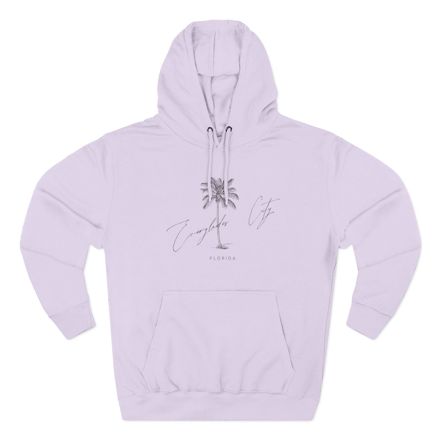 Everglades City Stylish Three-Panel Fleece Hoodie for Cozy Days, Casual Wear, Warm Layering, Gift for Him or Her