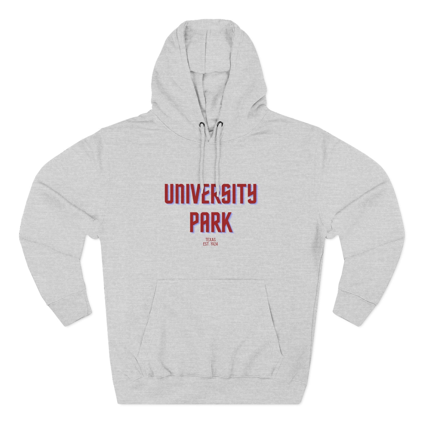 University Park Fleece Hoodie, Casual Sweatshirt, Cozy Layering Piece, Perfect Gift for All Occasions, Stylish Streetwear