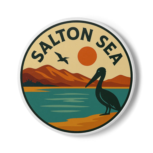 Salton Sea Ceramic Coaster