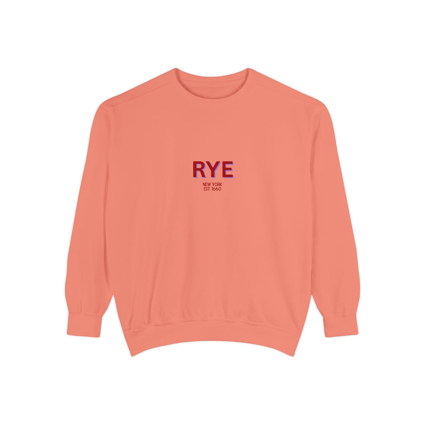 Rye Unisex Garment-Dyed Sweatshirt | Cozy Fashion, Perfect for Casual Outings, Gifts, Fall & Winter Style, Everyday Comfort
