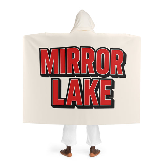 Mirror Lake Cozy Hooded Sherpa Fleece Blanket - Perfect for Chilly Evenings, Movie Nights, Cozy Home Décor, Gifts for Her, Winter Snuggles