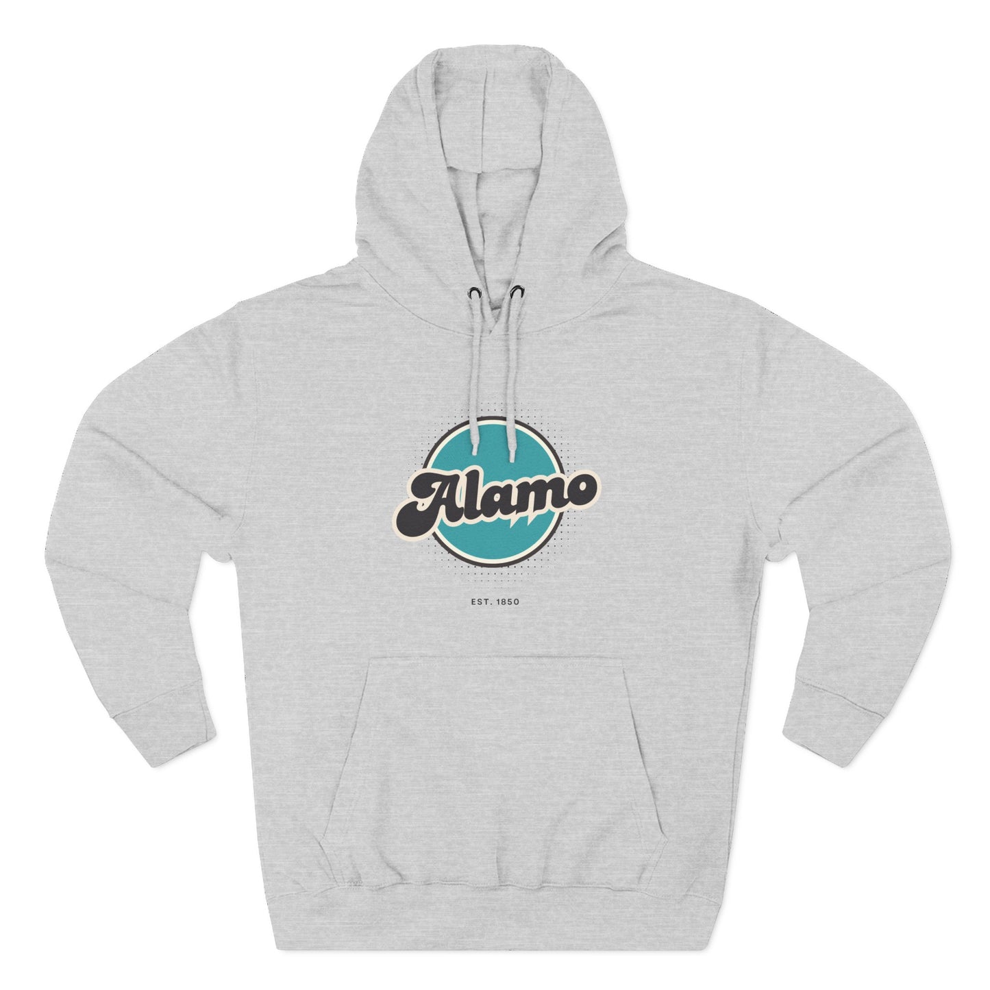 Alamo Retro Vibe Hoodie for Casual Days, Streetwear, Unisex Gift, Cozy Layering Apparel
